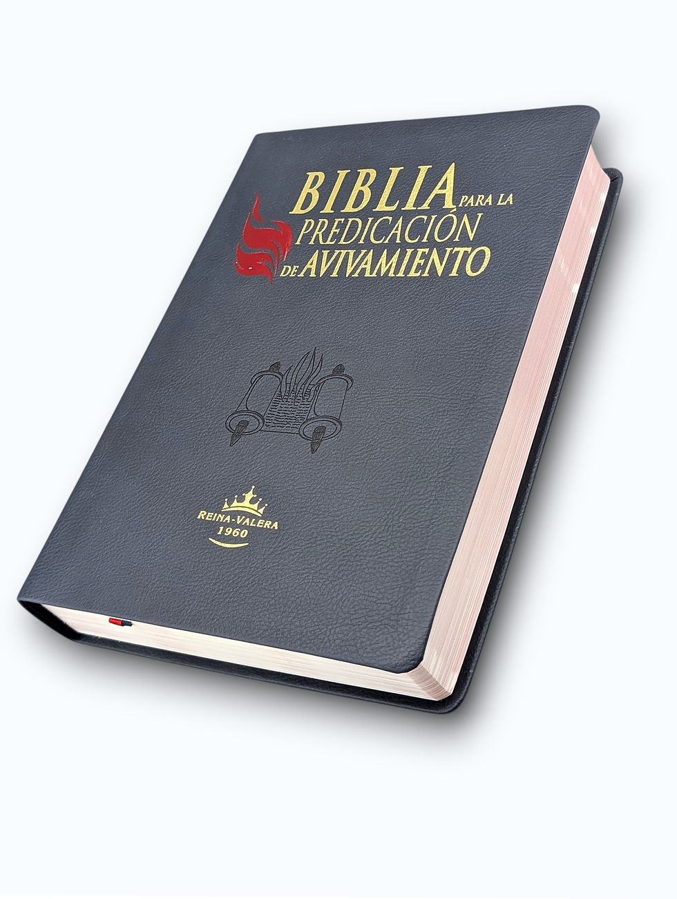 Miniatura: B. 1960 Predicacion de Avivamiento letra grande Imit.  Azul