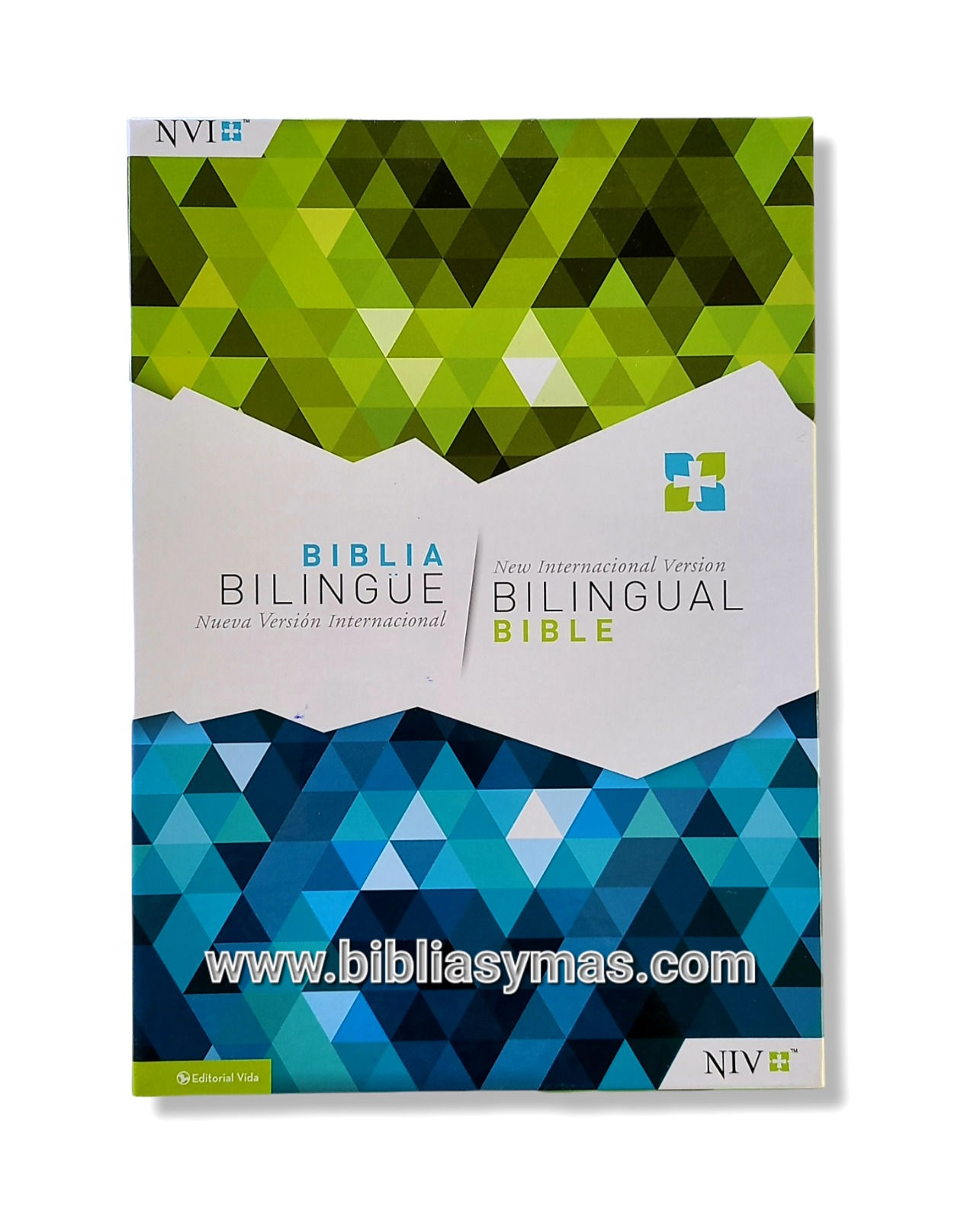 Biblia Bilingüe NVI Imitación negro - Bilingual Bible NIV Black Bonded Leather