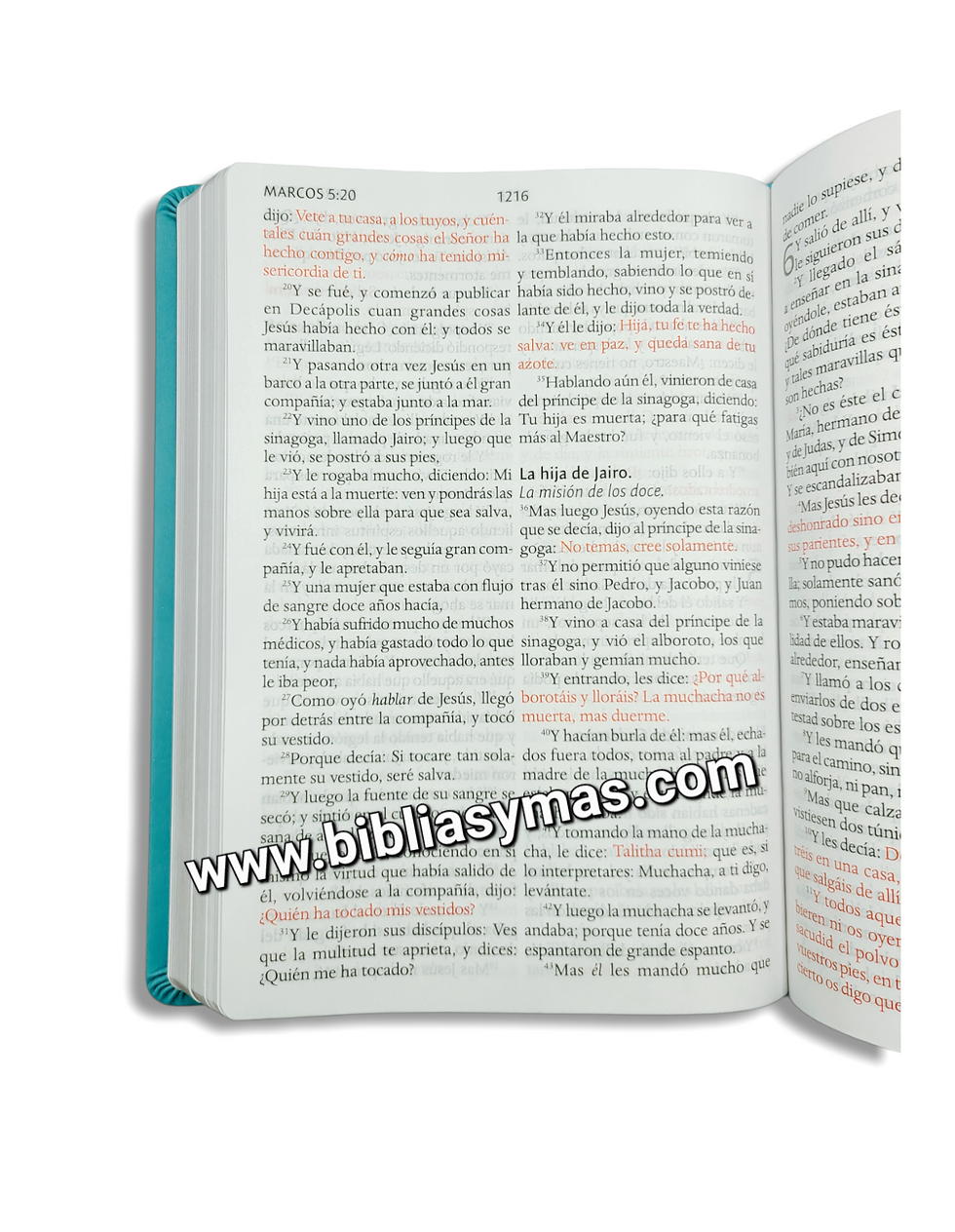 Miniatura: Biblia Antigua Version 1909 Letra Super Gigante Símil Piel Agua Marina