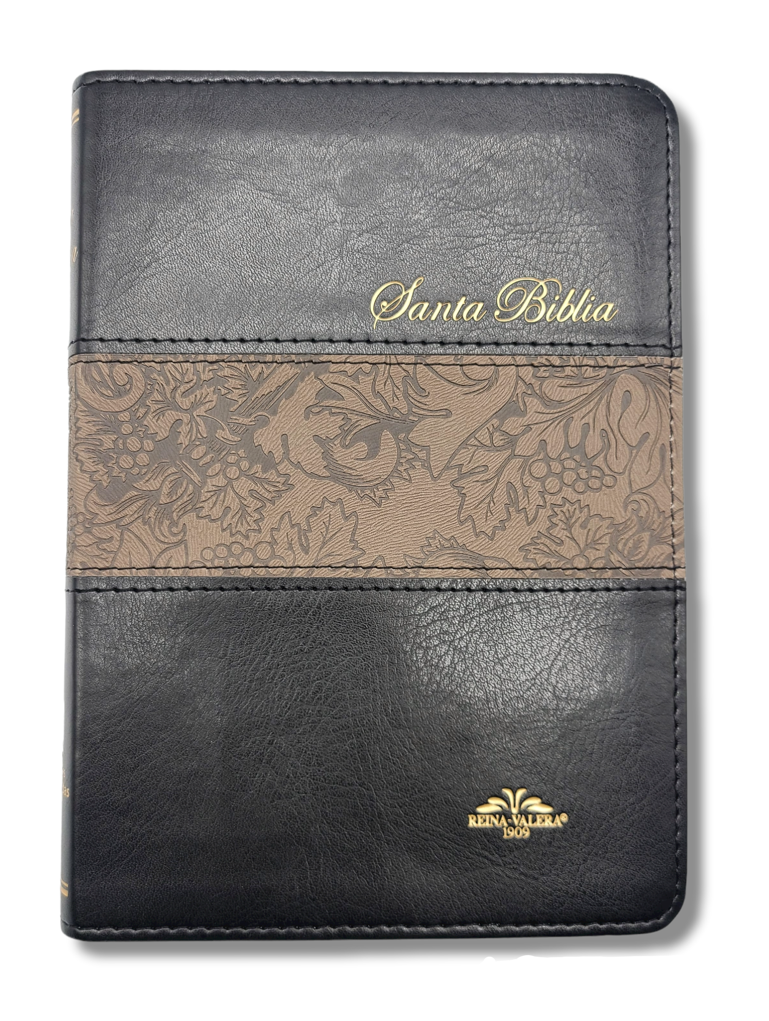 Biblia Antigua Version 1909 Ultrafina Imitacion Piel Negro con Indices