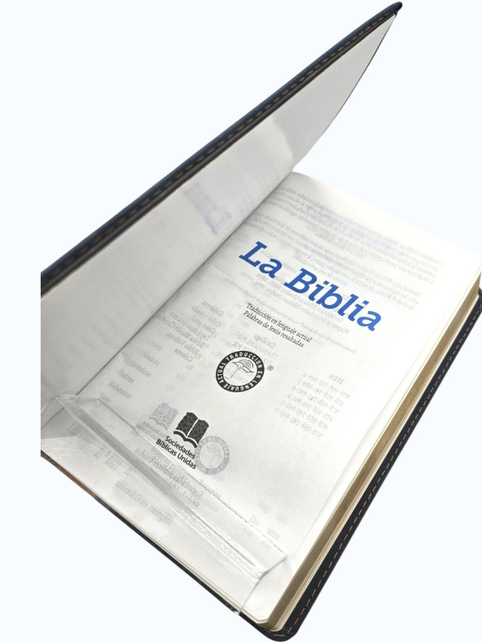 Miniatura: Biblia TLA Lenguaje Actual Tam. Personal Imit. Bicolor Azul