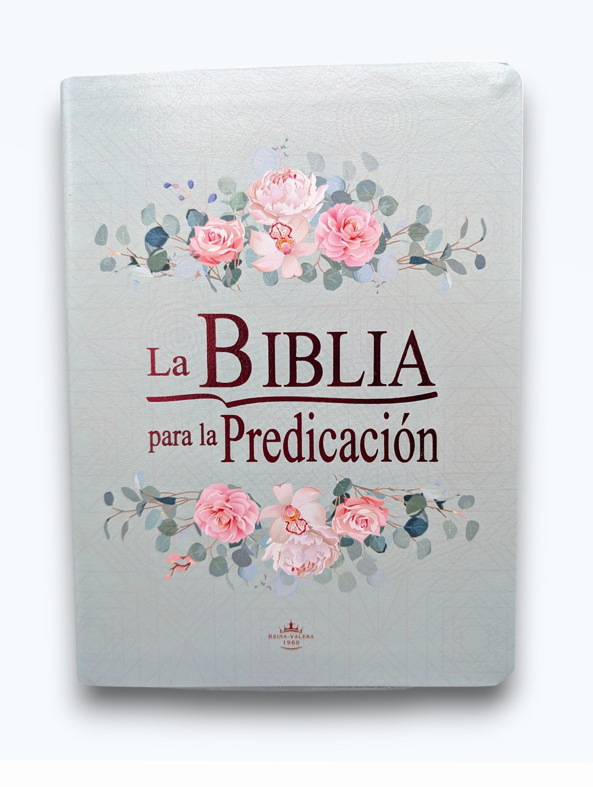 Biblia para la predicacion Letra grande celeste floral indices