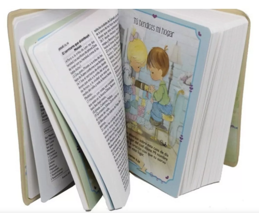 Miniatura: Biblia compacta RVR60  Precious Moments