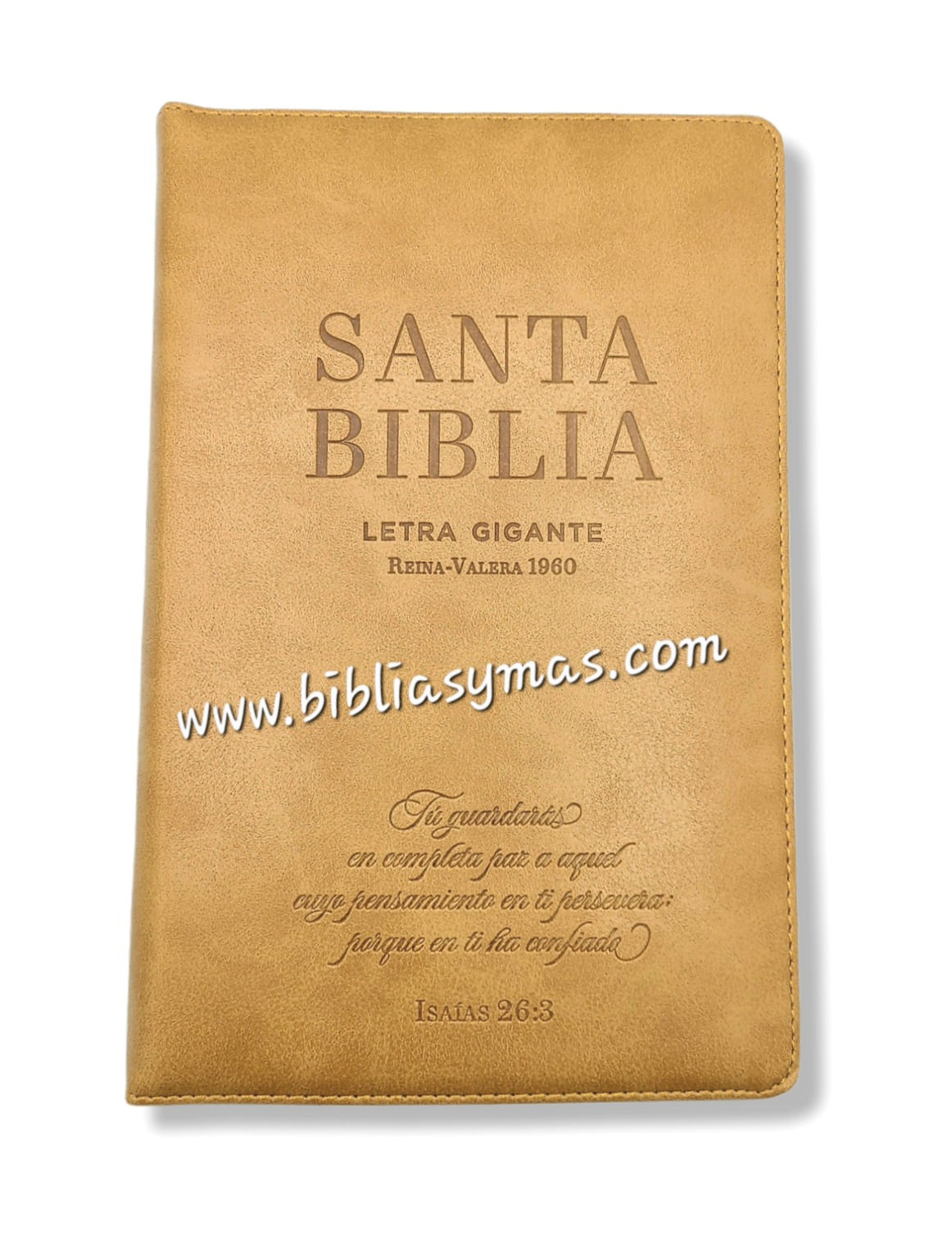 Biblia RVR1960 Letra Gigante Tam. Manual Imit.Piel Café Cierre e Indices Is.26:3