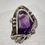 Thumbnail: Sterling Silver and Amethyst Bat Ring 
