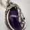 Thumbnail: Sterling Silver and Amethyst Pendant with a Movable Bat 