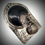 Thumbnail: 'Under an Obsidian Moon' Sterling Silver Witch Pendant  set with Obsidian