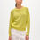 Thumbnail: White & Warren Fine Cotton Bouclé Mesh Sweatshirt
