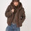 Thumbnail: Repeat Reversible Faux Mink Jacket with Hood