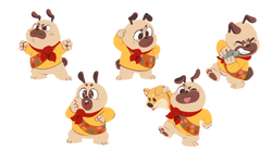 Pug Poses