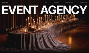 Website for an event agency