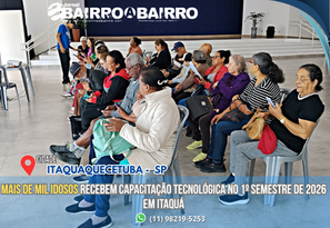 Mais de mil idosos recebem capacitação tecnológica no 1º semestre de 2026 em Itaquá