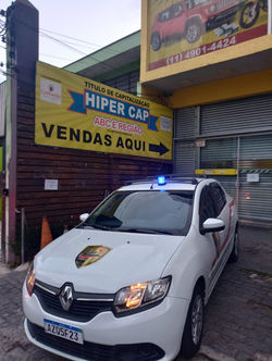 Viatura estacionada em nosso cliente Hipercap em Santo Andre