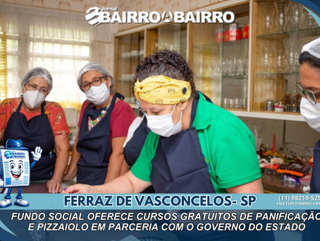 Fundo Social oferece cursos gratuitos de panificação e pizzaiolo em parceria com o Governo do Estado