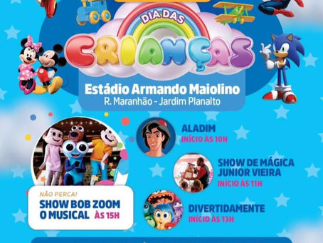 CELEBRAÇÃO DO DIA DAS CRIANÇAS TERÁ PROGRAMAÇÃO ESPECIAL NO DIA 20 DE OUTUBRO