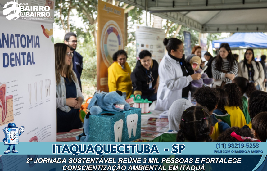 2ª Jornada Sustentável reúne 3 mil pessoas e fortalece conscientização ambiental em Itaquá