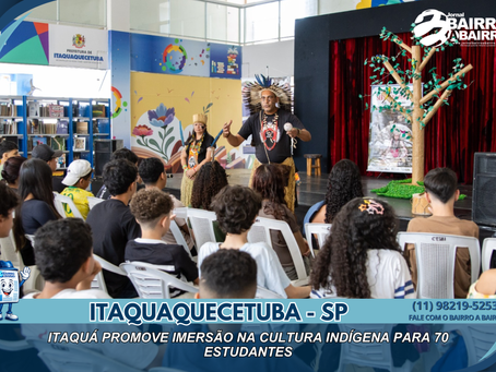 Itaquá promove imersão na cultura indígena para 70 estudantes em ação educativa