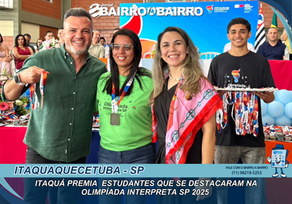 Itaquá premia estudantes que se destacaram na Olimpíada Interpreta SP 2025