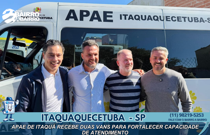 APAE de Itaquá recebe duas vans para ampliar atendimento e garantir mais acessibilidade aos usuários