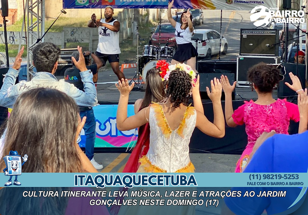 Fotos: Dayane Oliveira (Bancada Literária e brinquedo inflável), Chalaine Kerchner (show) e Aline Sabino (dança)