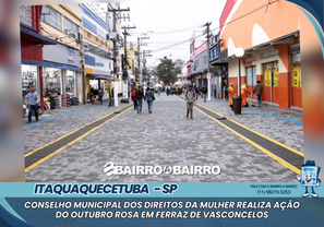 Conselho Municipal dos Direitos da Mulher realiza ação do Outubro Rosa em Ferraz de Vasconcelos