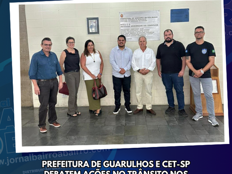 Prefeitura de Guarulhos e CET-SP debatem ações no trânsito nos limites entre os municípios
