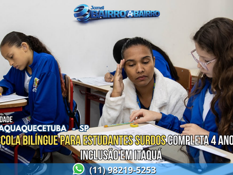 Escola bilíngue para estudantes surdos completa 4 anos de inclusão em Itaquá