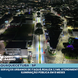Serviços Urbanos de Itaquá realiza 1,1 mil atendimentos de iluminação pública em 8 meses