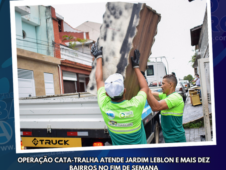 Operação Cata-Tralha atende Jardim Leblon e mais dez bairros no fim de semana
