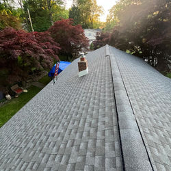 New shingle installed roofing