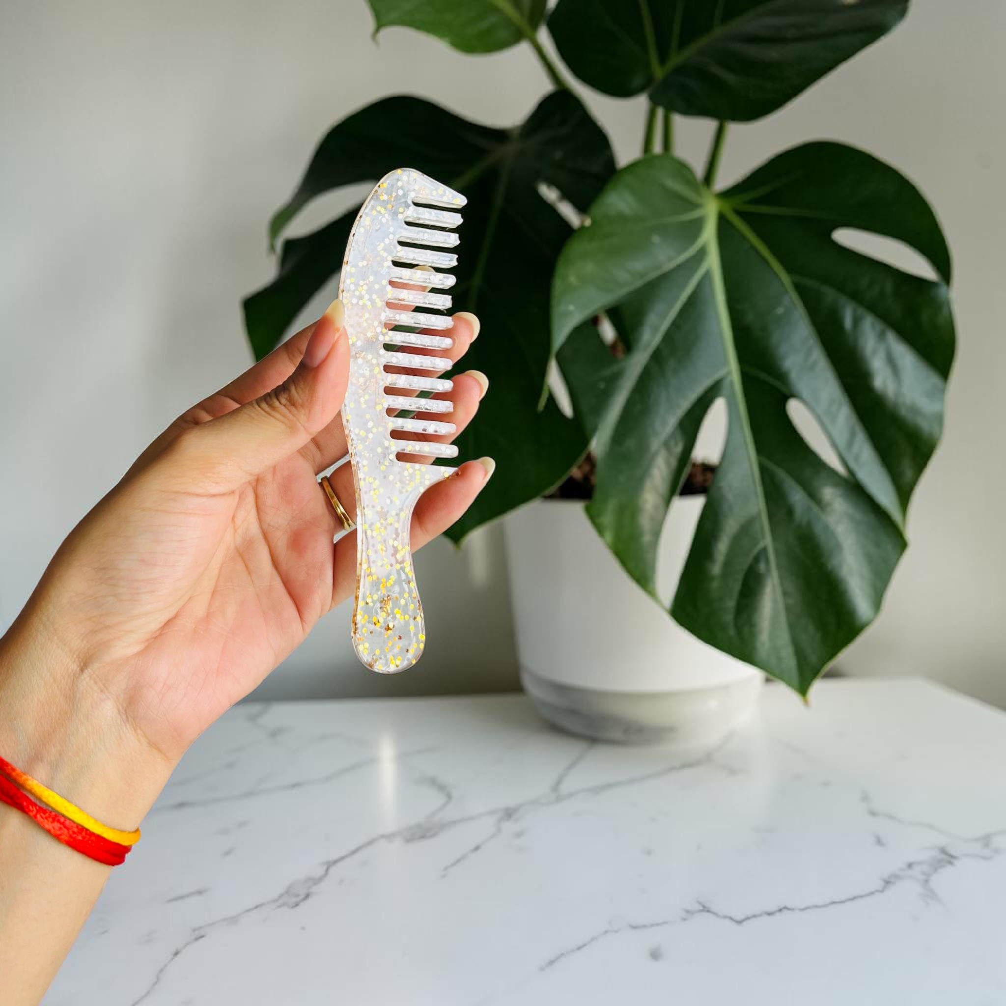 Resin glitter Hair Comb 🪮