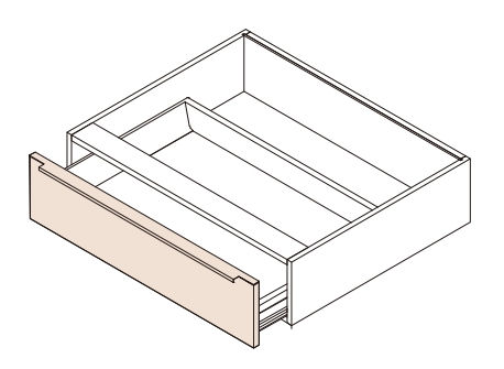 Vanity Knee Drawer Front