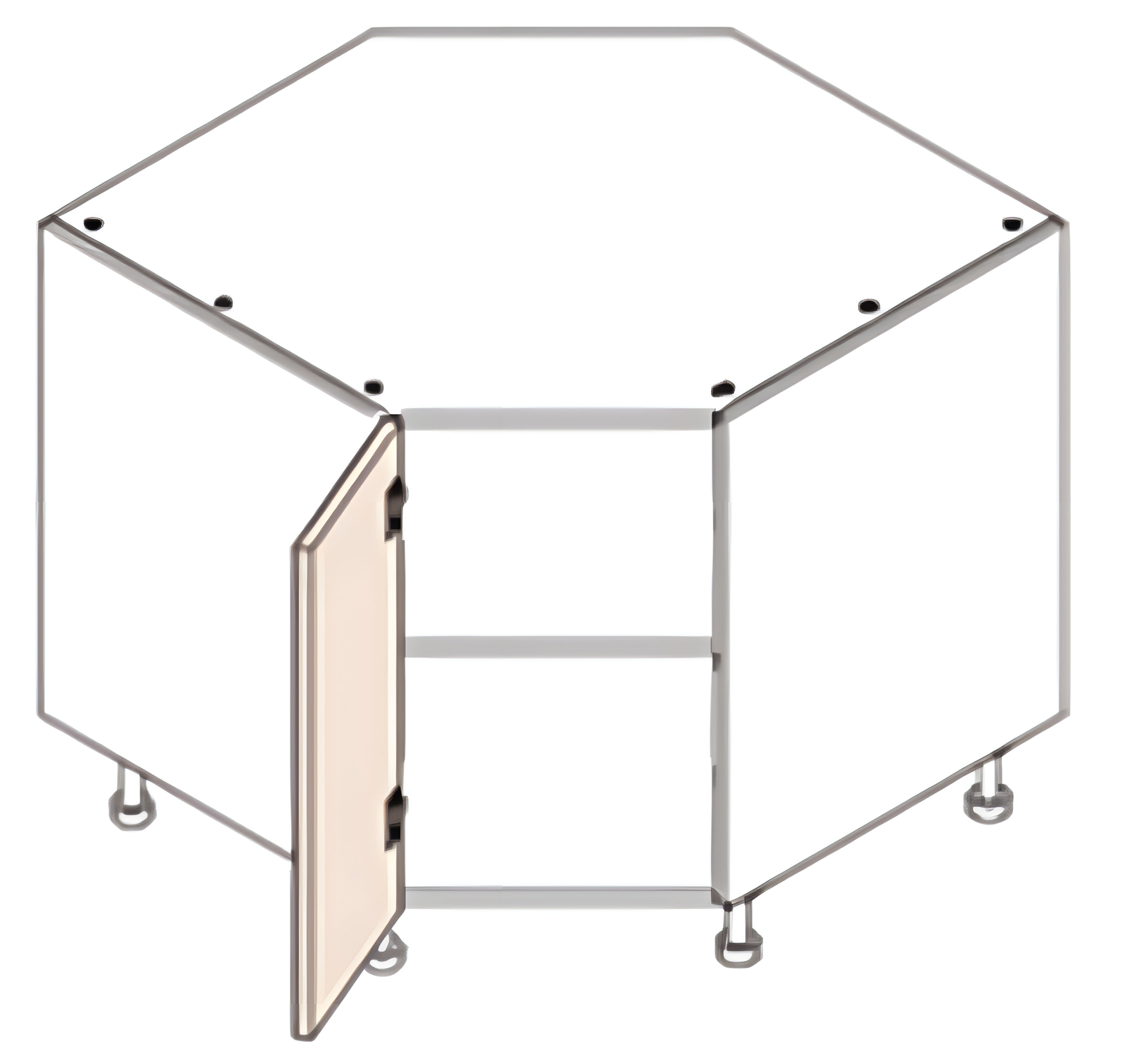 Diagonal Corner Sink Base Cabinet Box