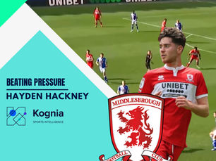 Applying Kognia tactical data to evaluate Hayden Hackney's impact when it comes to beating pressure 