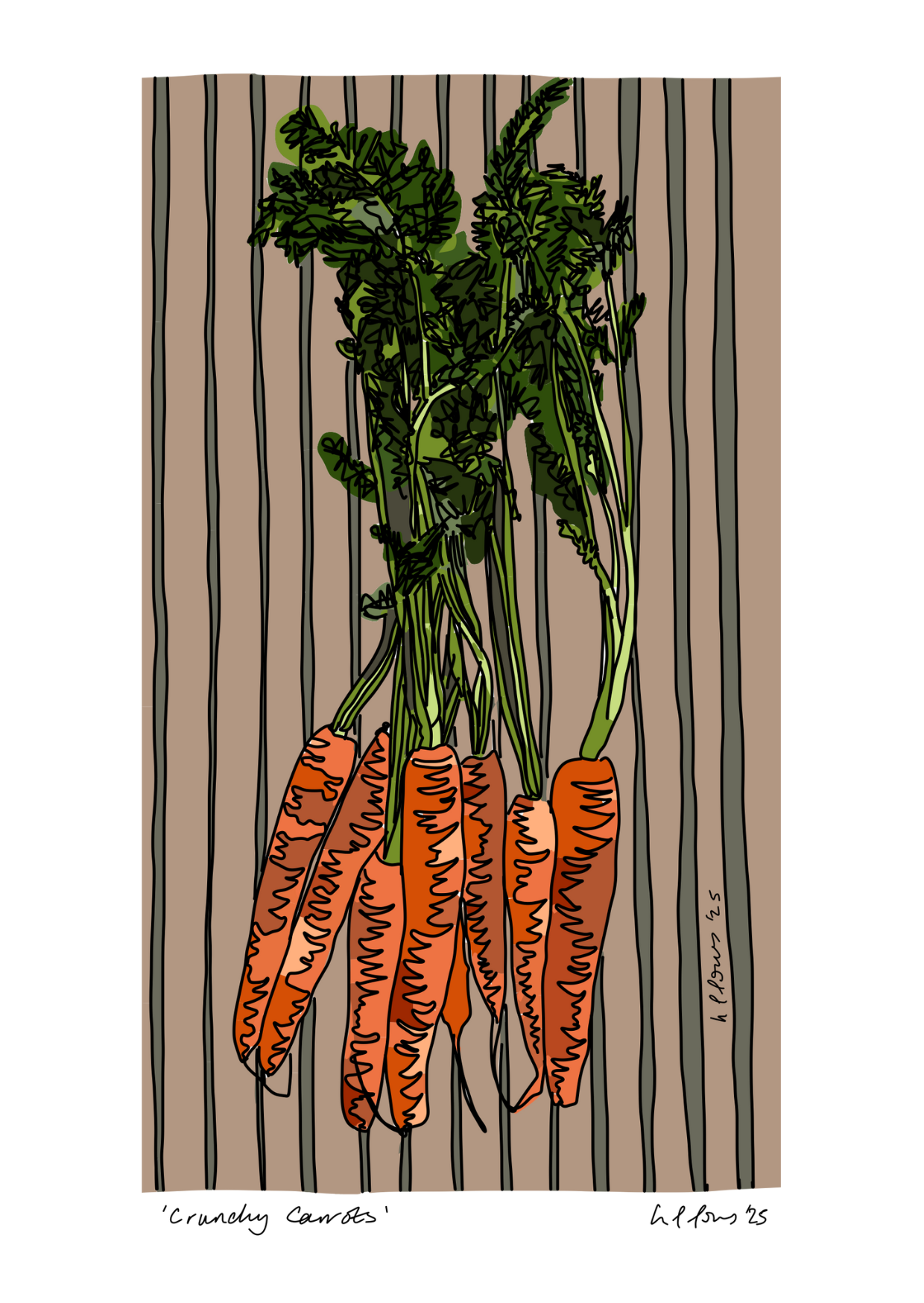 Crunchy Carrots Card