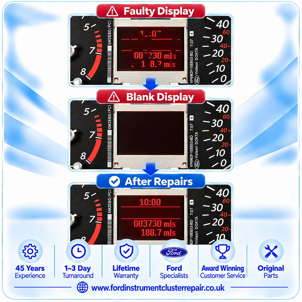 Thumbnail: Ford Focus Instrument Cluster Speedometer Dashboard Mk2 Repair Service Face-Lift