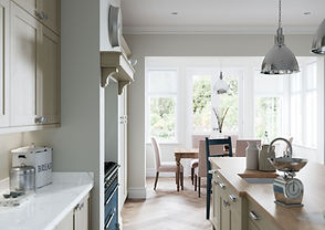 kitchen and dining area