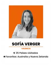 Sofía Verger, agente de viajes en Wakea Travel. Ha visitado 35 países y sus destinos favoritos son Australia y Nueva Zelanda.