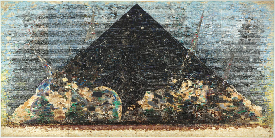 9.11.01., 2006, Jack Whitten. View from the expo in MoMa from Mar 23 - Aug 2, 2025