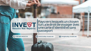 Pays vers lesquels un citoyen turc a le droit de voyager avec une carte d'identité et sans passeport
