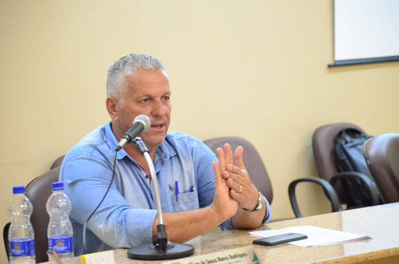 O secretário Márcio Aparecido Contarim