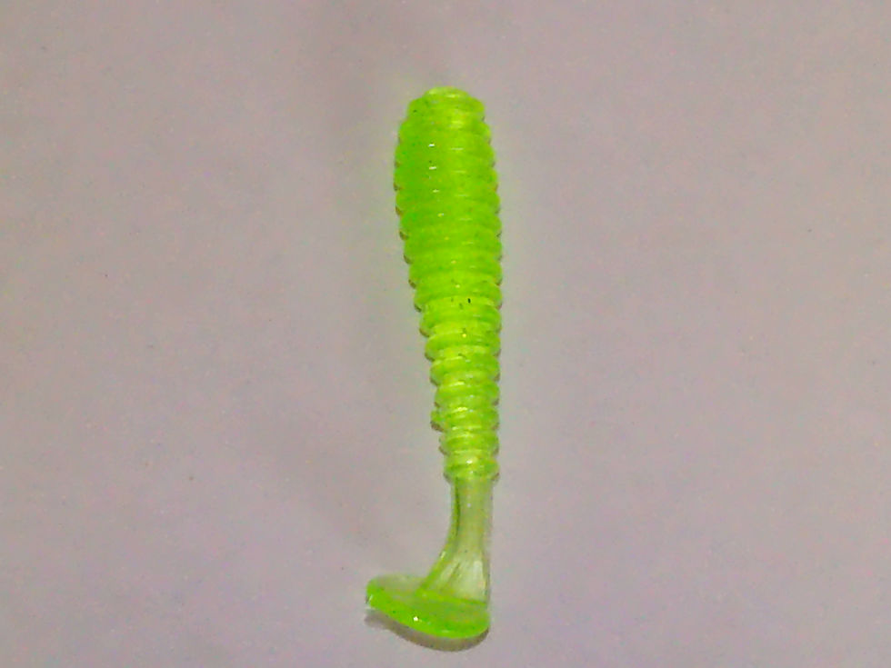 Thumbnail: RIPPER 2" Soft Plastic Fishing Crappie Lures Bait Trout Panfish Walleye 50 Lot
