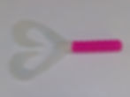 Pink and white fishing lure