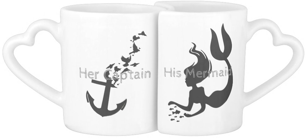 His Mermaid Mugs Set