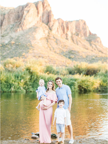 Beautiful Family + Maternity Session at Saguaro Lake