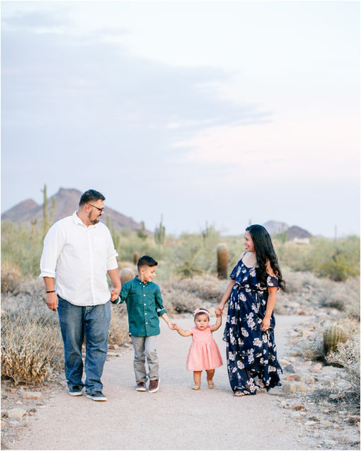 Family Portrait Session in the Scottsdale Desert