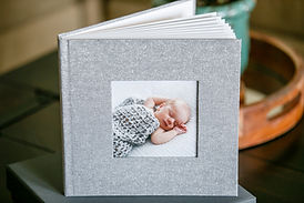 linen photo album baby book