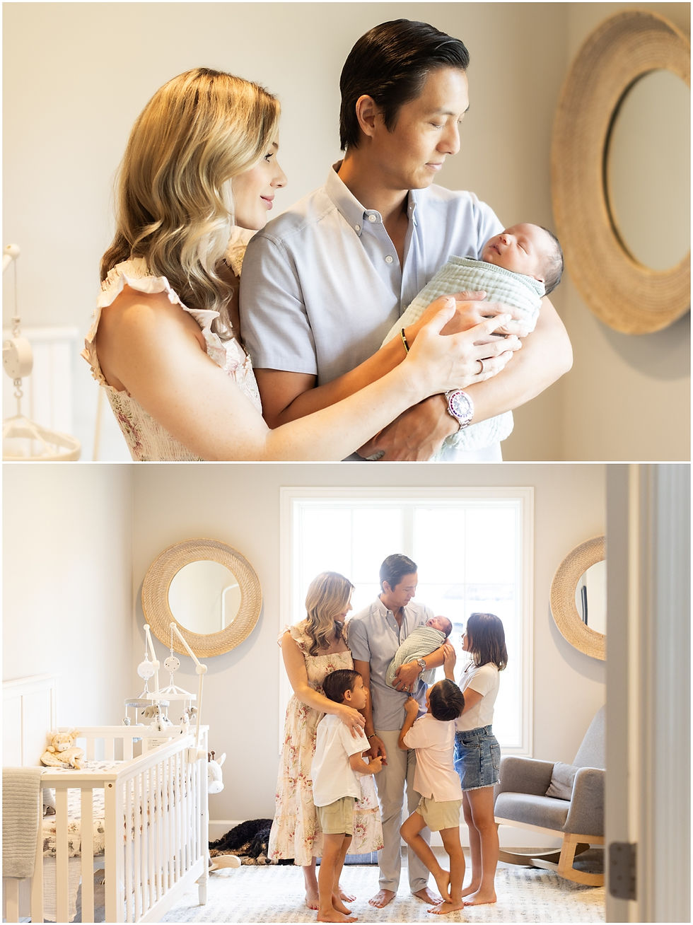 At home newborn photography session in Arizona. Photo by Scottsdale photographer Jennifer Bowen