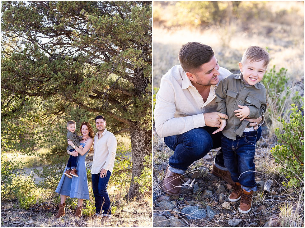Family portrait in Prescott Arizona by Jennifer Bowen Photography