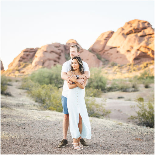 Summer of Love: Sunset Desert Engagement Photo Session with Krista & Joey